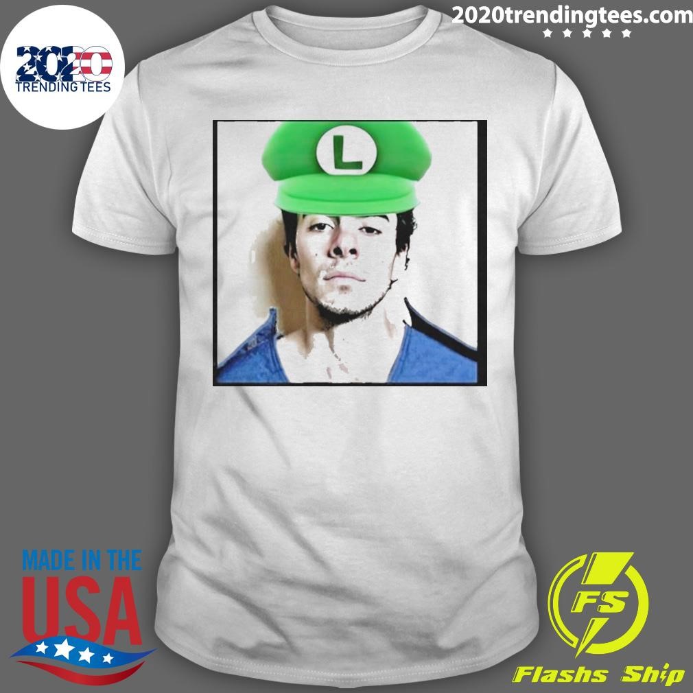 Awesome Mugshot Luigi Mangione Hat Mario T-shirt