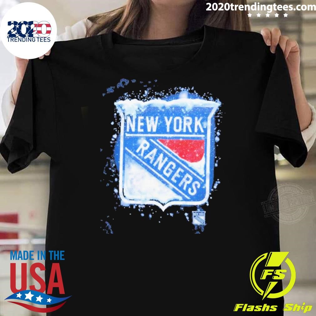 Awesome New York Rangers Snow Logo T-shirt