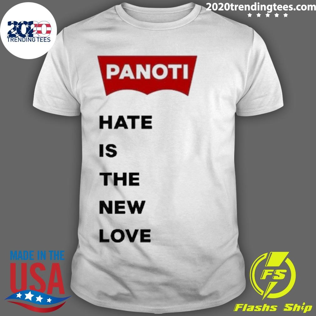 Awesome Prafull Billore Wearing Panoti Hate Is The New Love T-shirt