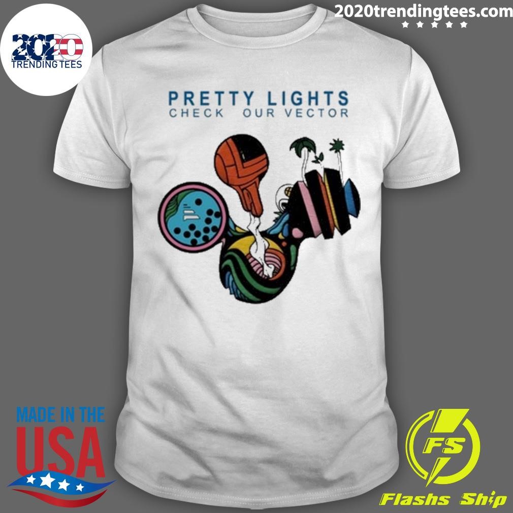 Awesome Pretty Lights Check Our Vector T-shirt