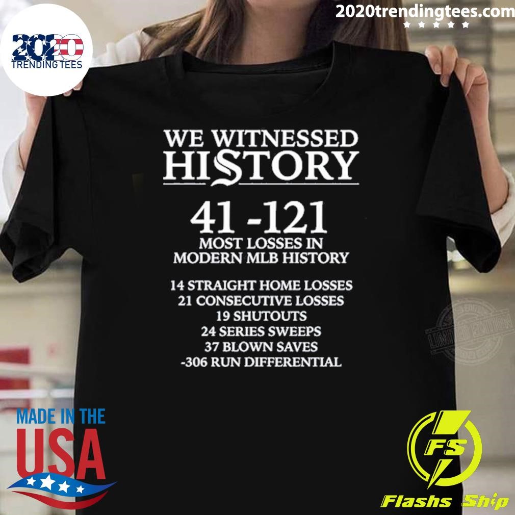 Awesome We Witnessed History Celebrating The 2024 White Sox Tee T-shirt