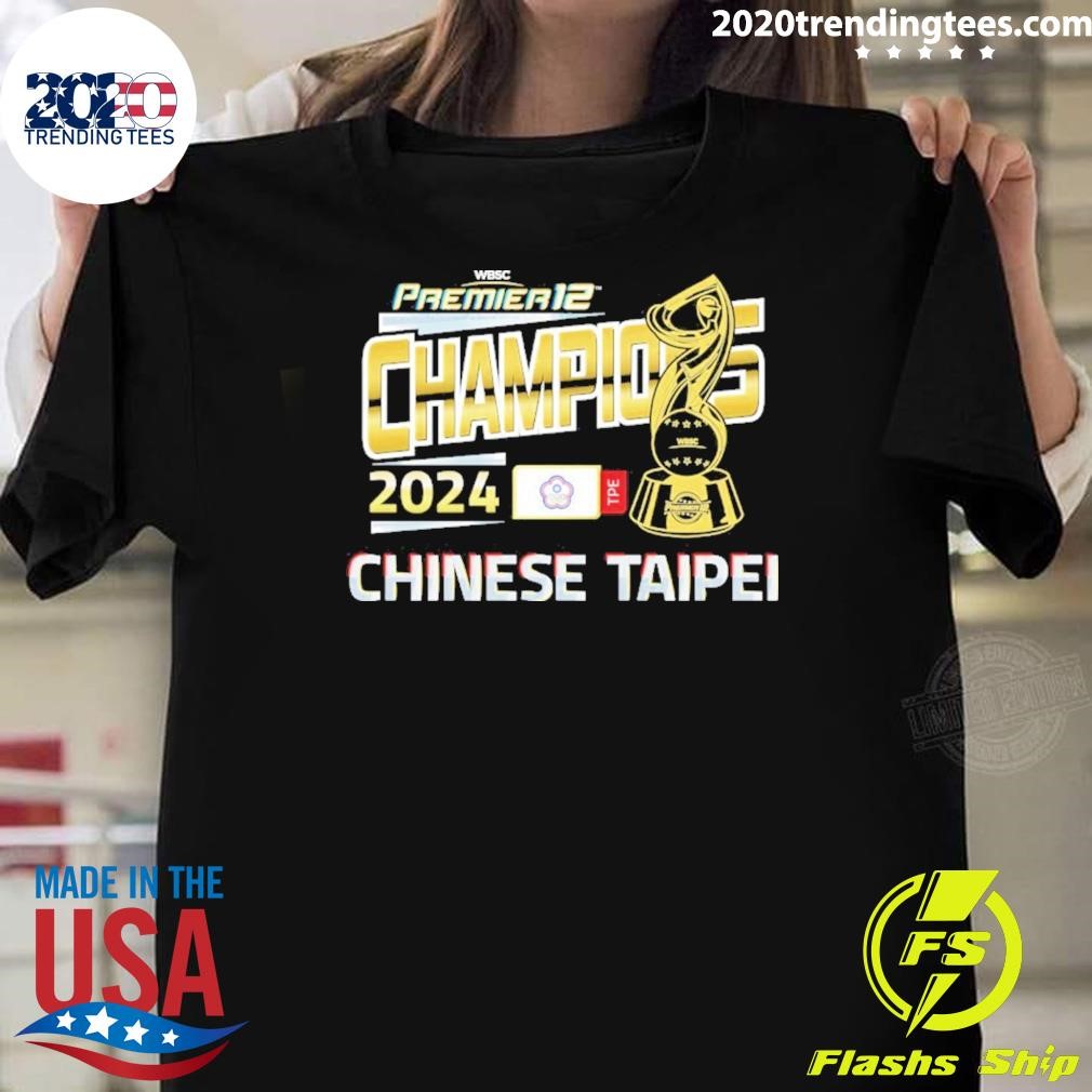 Best 2024 Wbsc Premier 12 Champions T-shirt