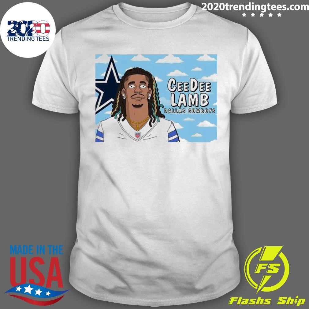 Best CeeDee Lamb Dallas Cowboys Simpsons characters T-Shirt