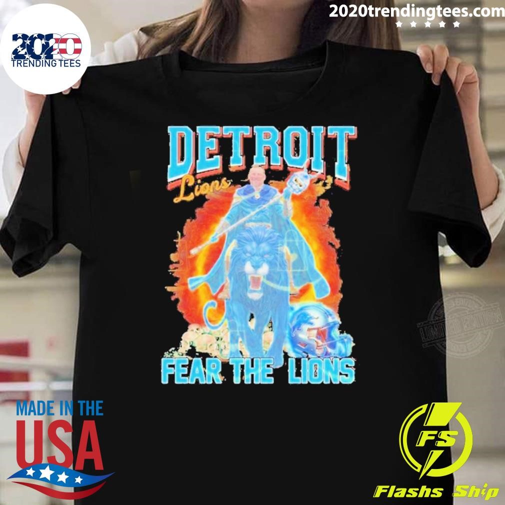 Best Detroit Lions Fear The Lions Nfl 2024-25 T-Shirt