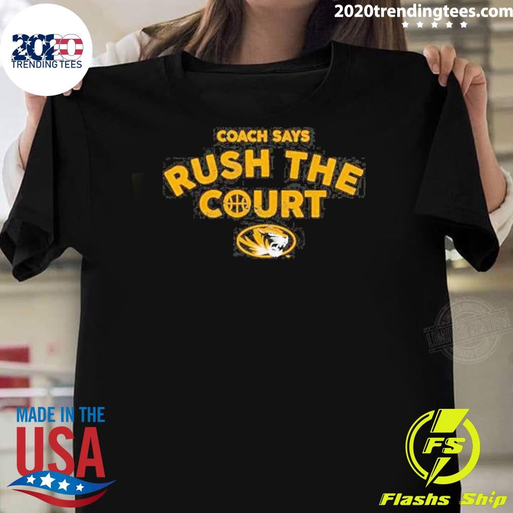 Best Mizzou Basketball Rush The Court T-shirt