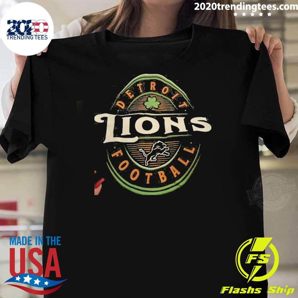 Best NFL St Patrick's Detroit Lions Football T-shirt