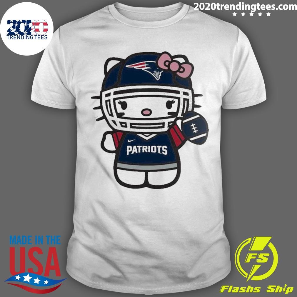 Best New England Patriots Hello Kitty Cute Celebrating T-Shirt