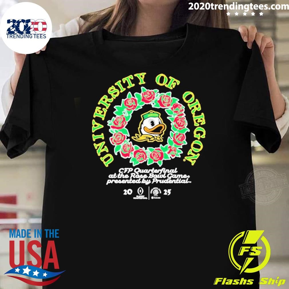 Best Oregon Ducks College Football Playoff 2025 Rose Bowl T-shirt