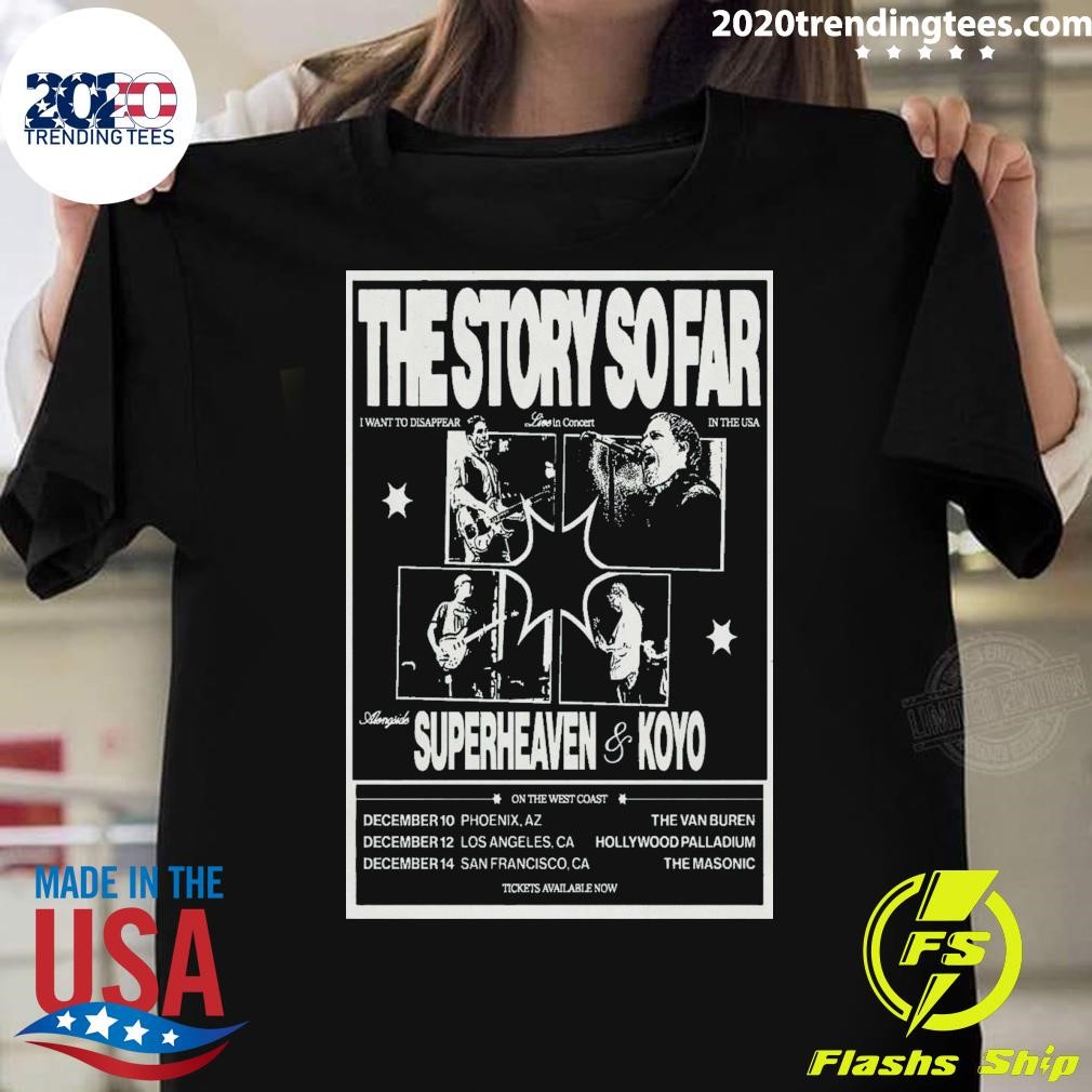 Best The Story So Far Live In Concert In The USA 2024 T-shirt