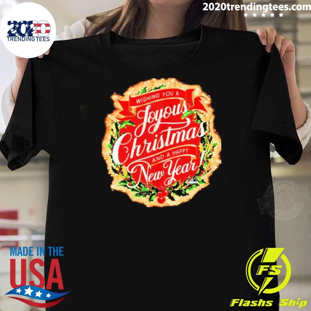 Best Wishing You A Joyous Christmas And A Happy New Year 2025 T-shirt