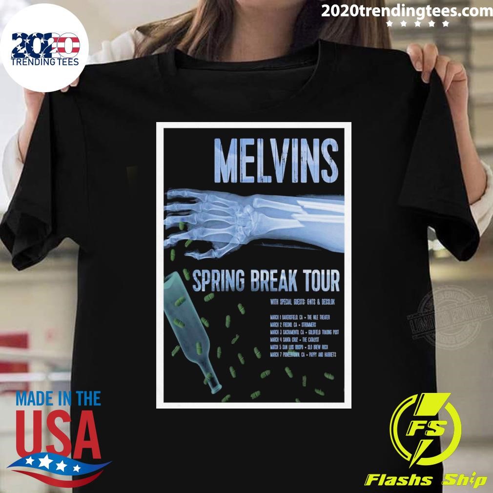 Funny 2025 Melvins Spring Break Tour Limited T-shirt