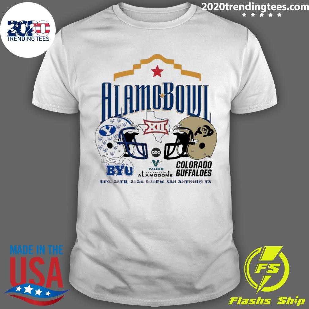 Funny Byu Vs. Colorado Buffaloes 2024 Alamo Bowl Healmet T-shirt