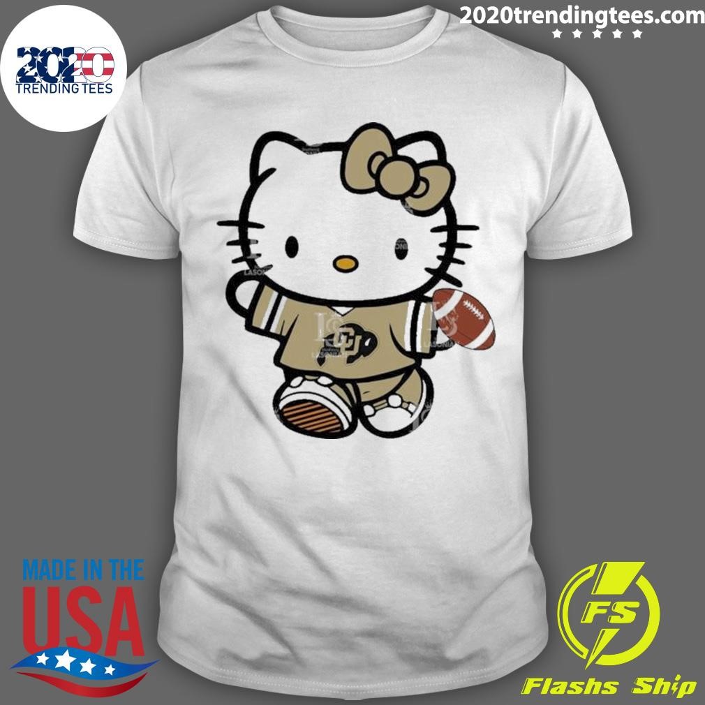 Funny Colorado Buffaloes Hello Kitty Cute Celebrating T-Shirt