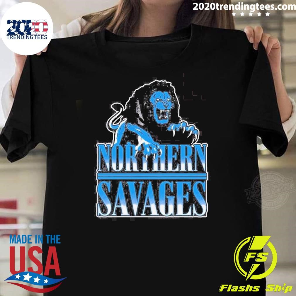 Funny Detroit Lions Northern Savages T-shirt