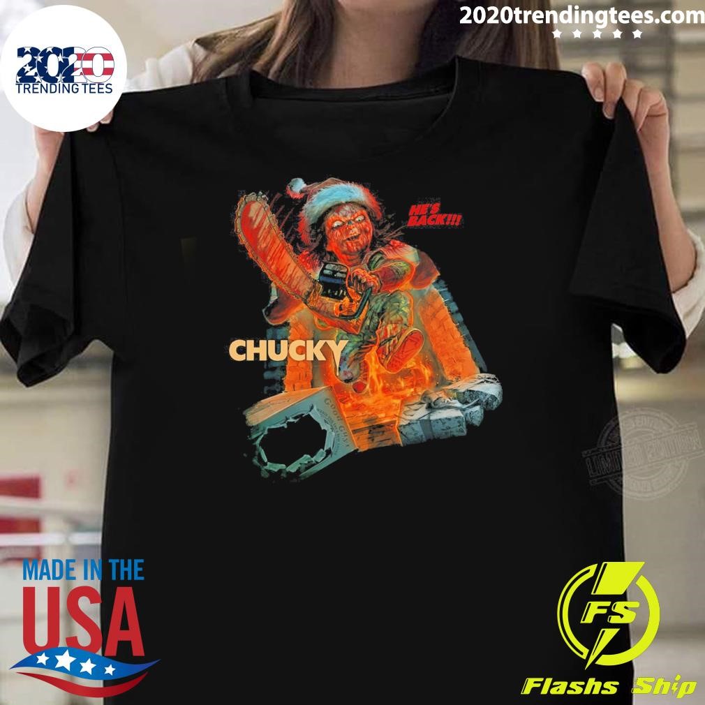 Funny Good Guy Holiday Horror Nes Back Chucky T-shirt