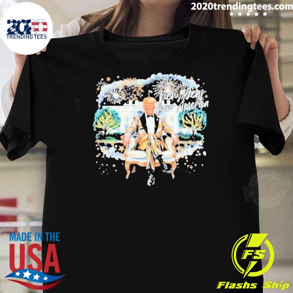 Funny Trump 2025 New Year New America T-shirt