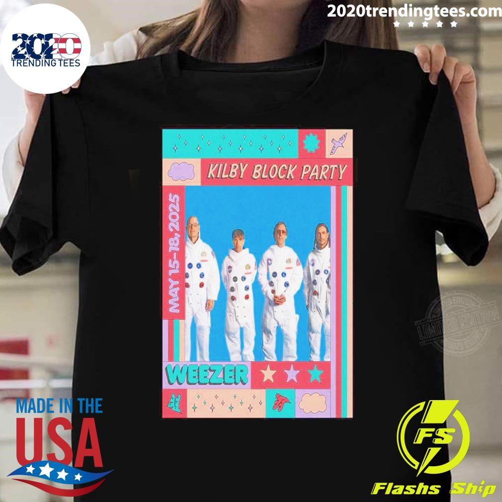 Funny Weezer Kilby Block Party Salt Lake City UT May 15-18 2025 T-shirt