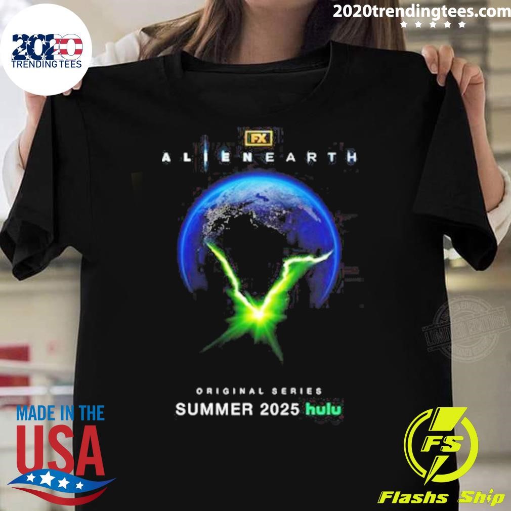 Nice Alien Earth First Poster Releasing In Summer 2025 On Hulu T-shirt