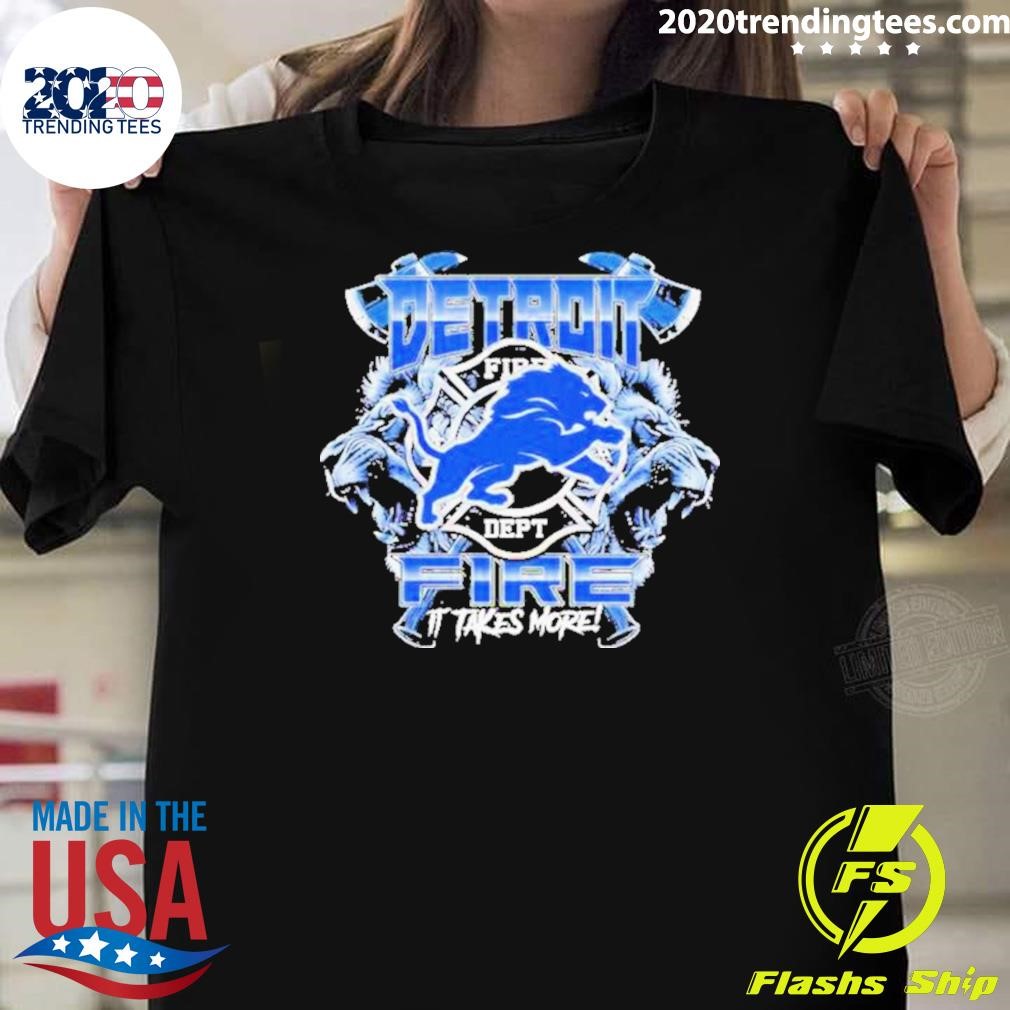 Nice Detroit Lions x Firefighter Appreciation Day 2024-25 Limited T-Shirt