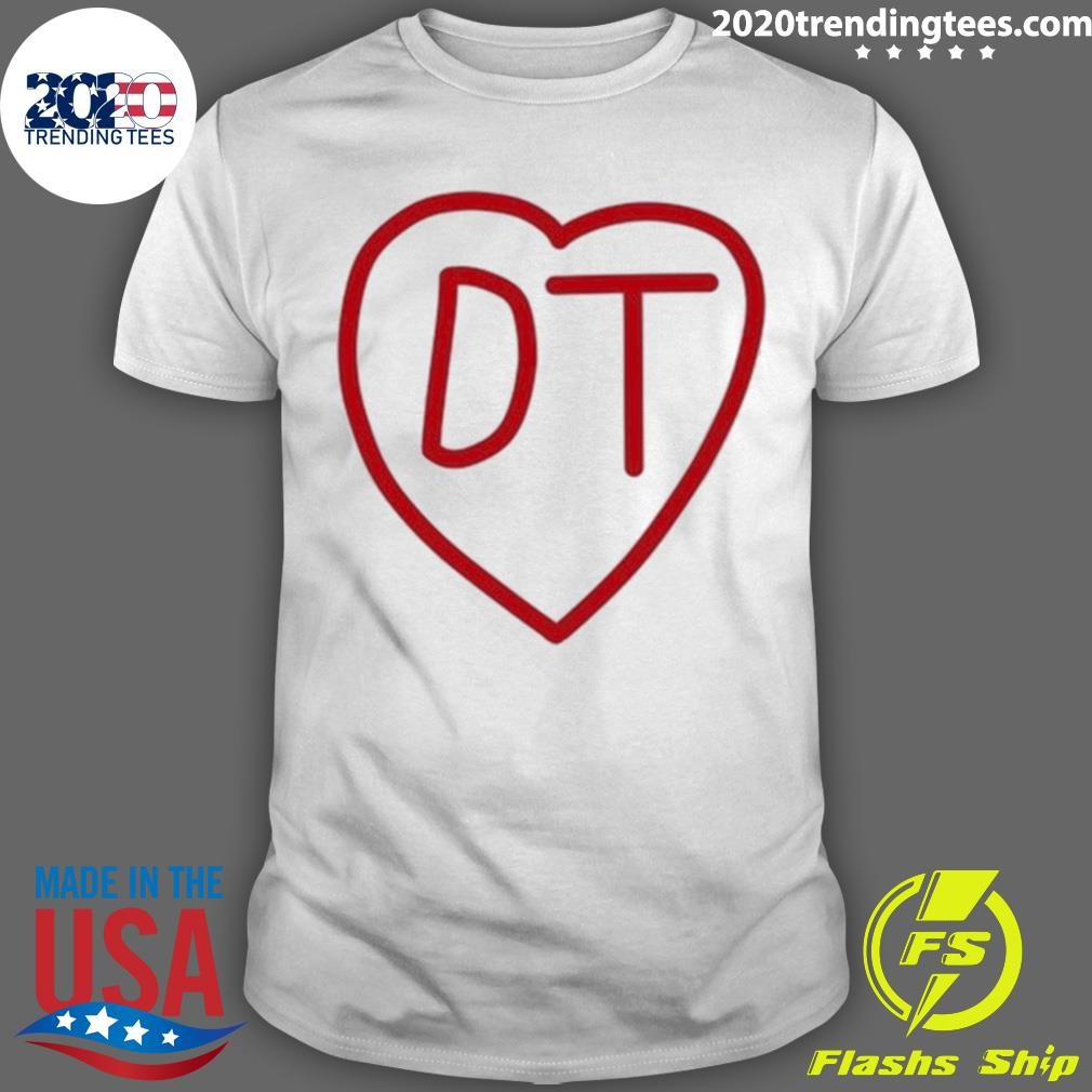 Nice Dt David Tennant Heart T-shirt