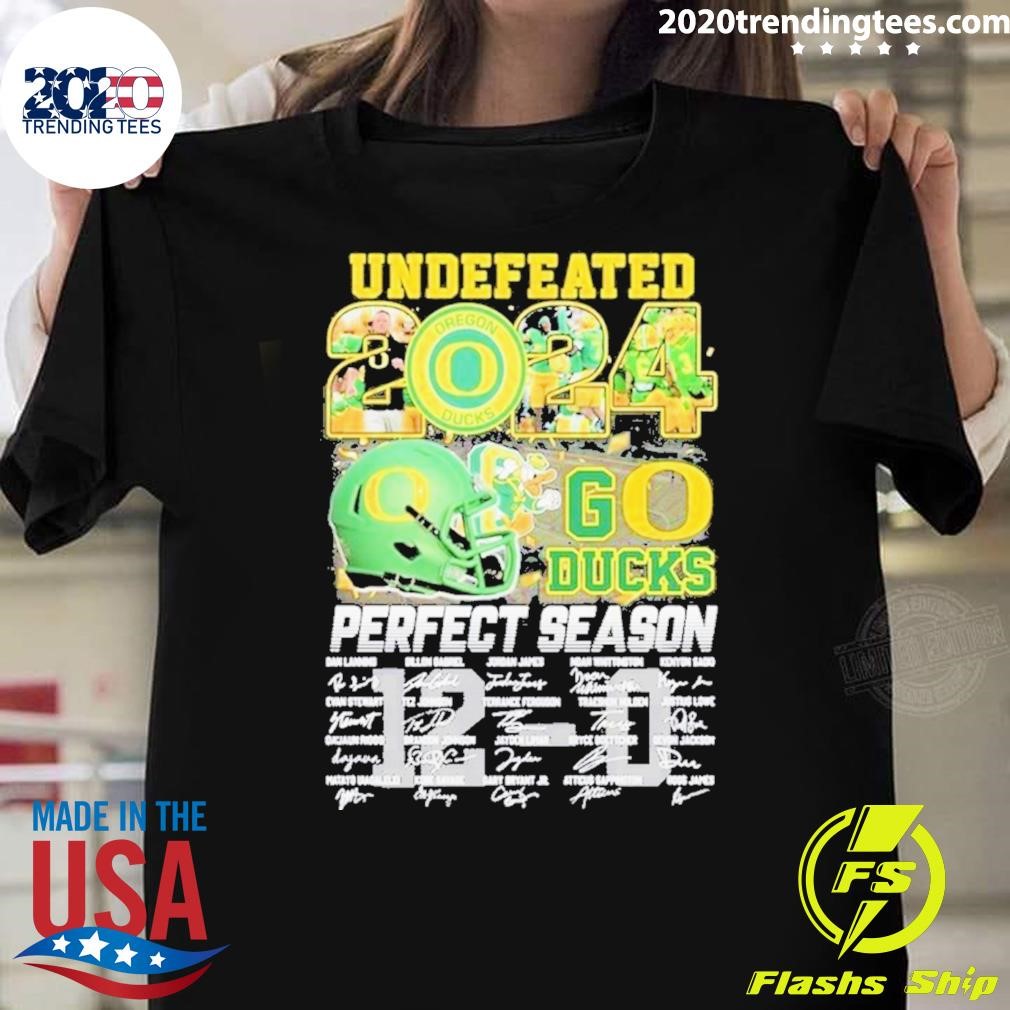 Nice Ducks 2024 Perfect Season Go Ducks Undefeated T-shirt