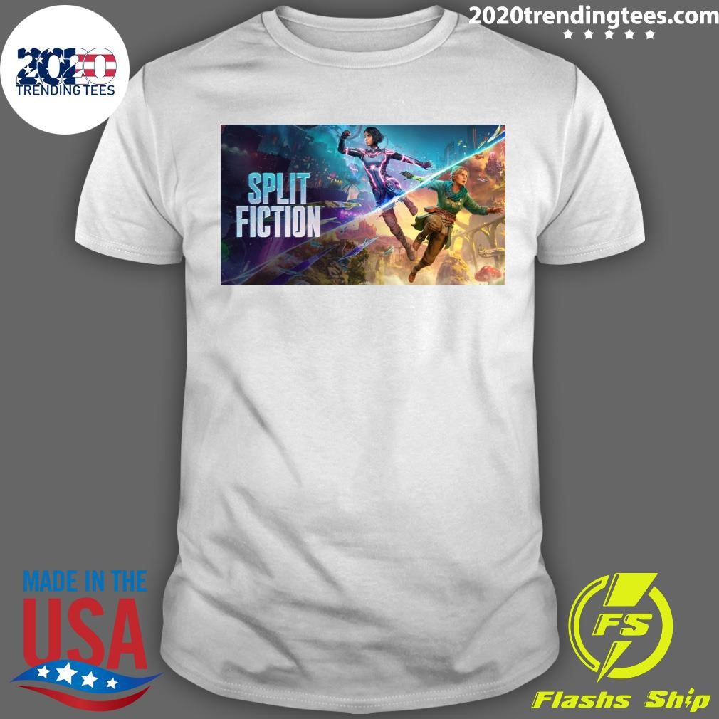 Nice EA and Hazelight announce co-op adventure game Split Fiction for PS5 T-shirt