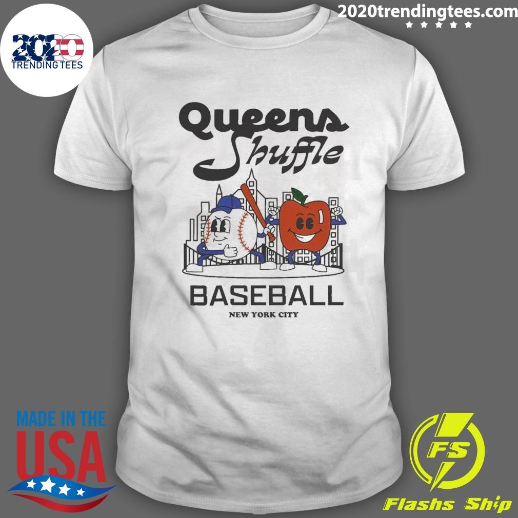 Nice Queens Shuffle Baseball New York City NYC 2025 T-shirt