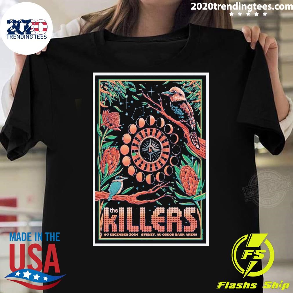 Nice The Killers Dec 6-7 2024 Qudos Bank Arena in Sydney Australia Tour T-shirt