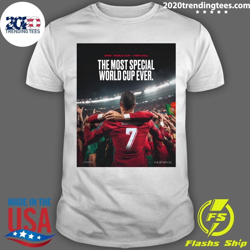 Official 2030 World Cup Portugal The Most Special World Cup Ever T-shirt