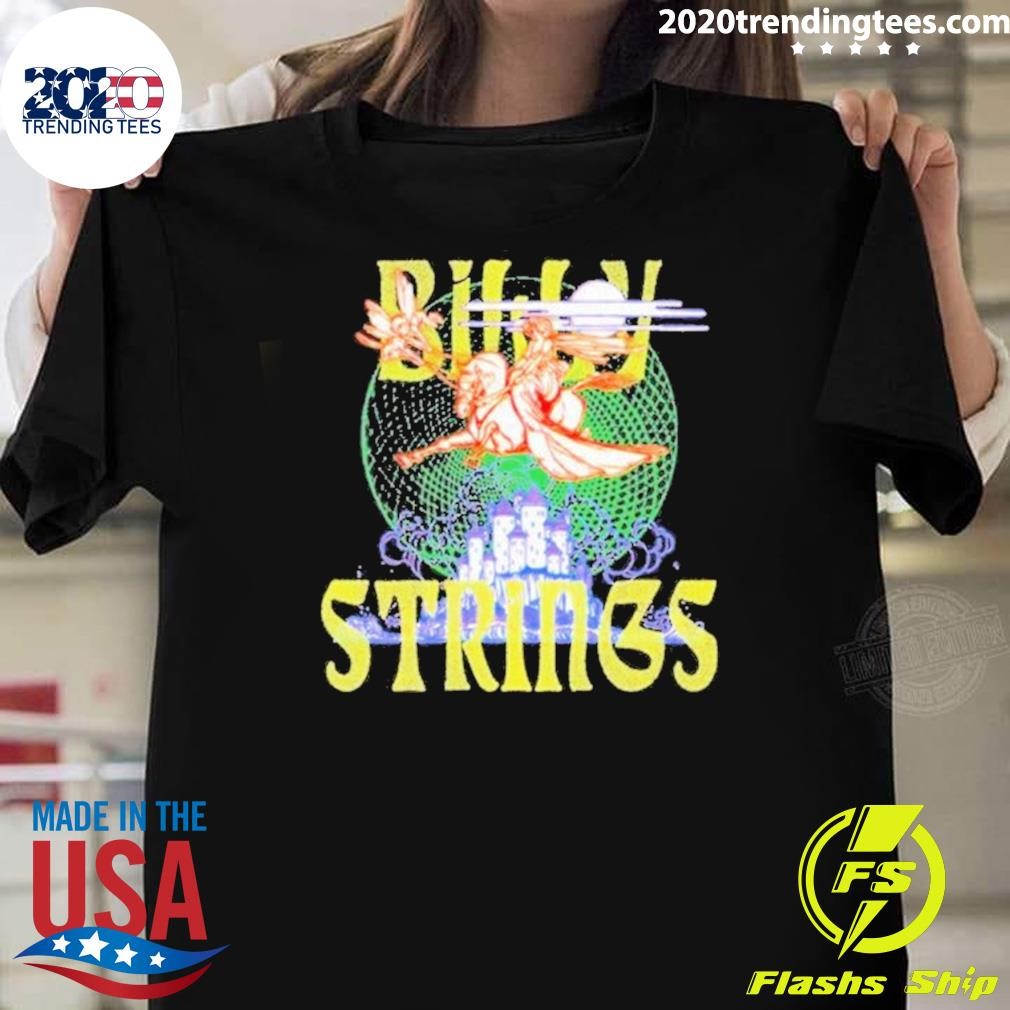 Official Billy Strings Black Flying Horse Tee with Dates T-shirt