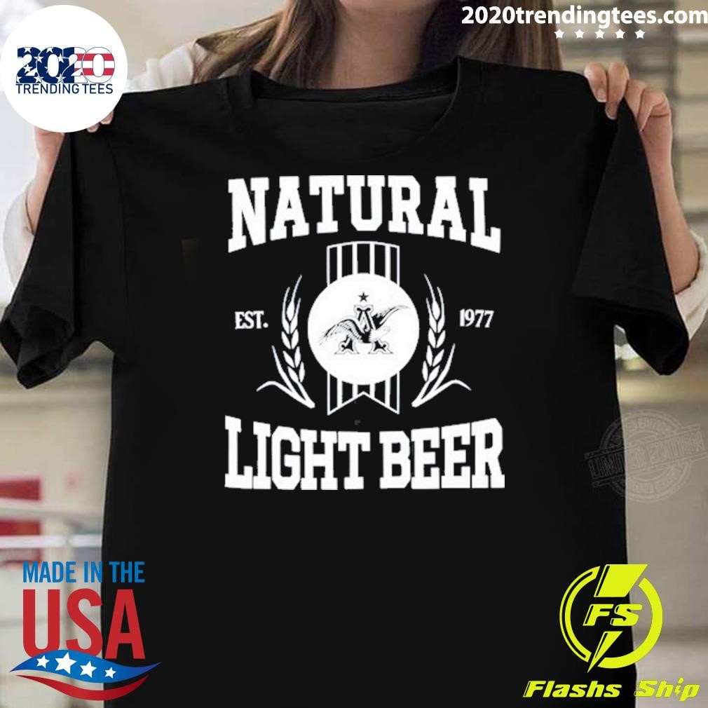 Official Natural Light Beer Est 1977 T-shirt