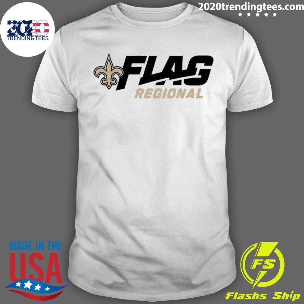 Official New Orleans Saints 2025 Nfl Flag Regional Tournaments T-shirt