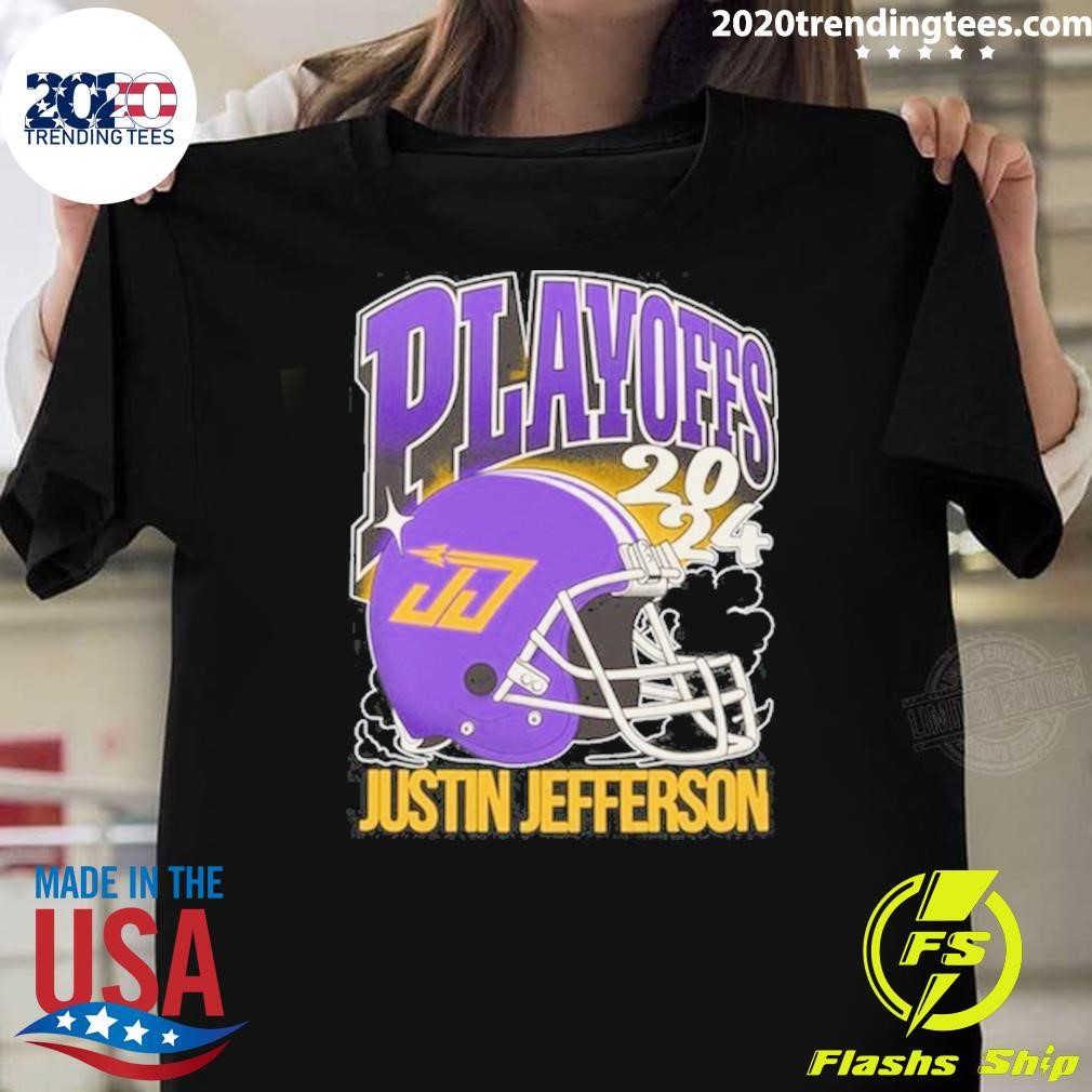 Official Playoffs 2024 Justin Jefferson T-shirt