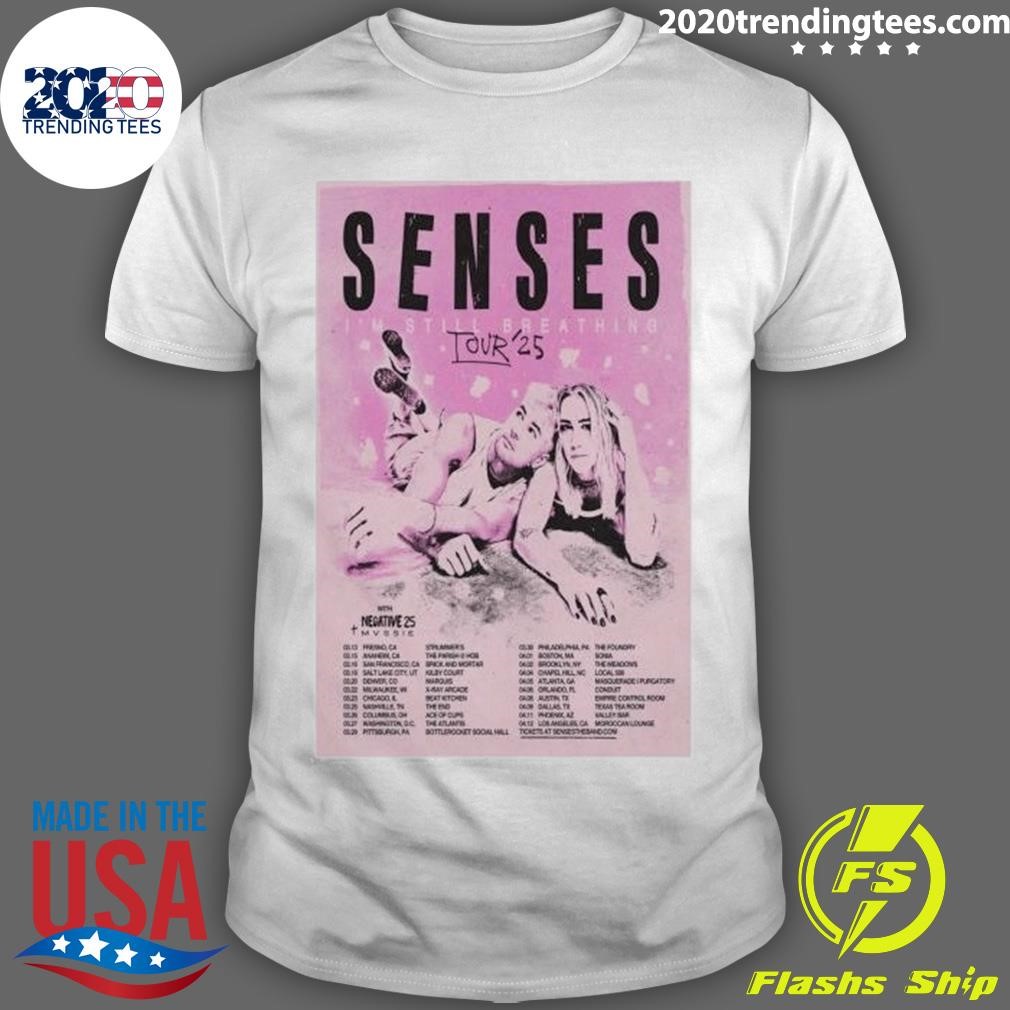 Official Senses I'm Still Breathing 2025 Tour T-shirt