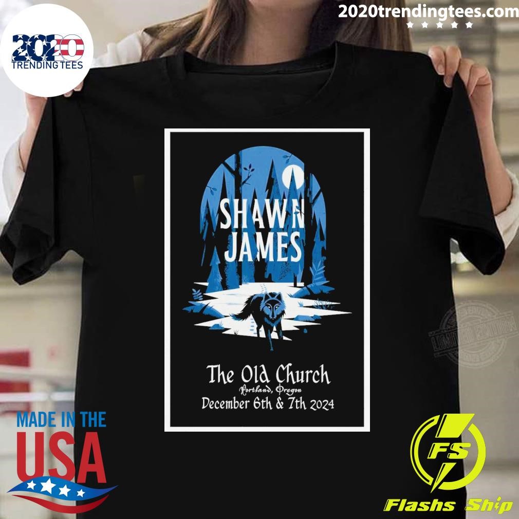 Official Shawn James Dec 6-7 2024 Portland OR Tour T-shirt