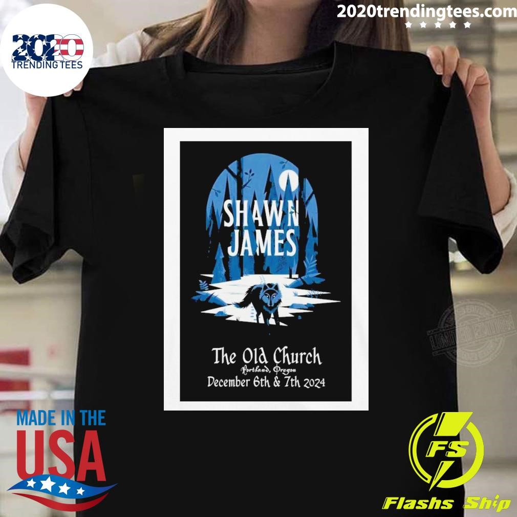 Official Shawn James December 6-7 2024 The Old Church Concert Hall Poste T-shirt