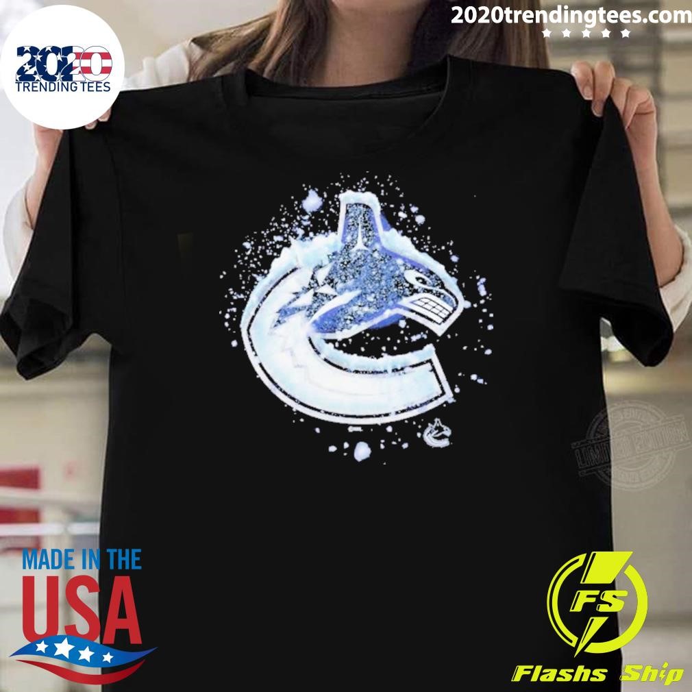 Official Vancouver Canucks Snow Logo 2024 T-shirt