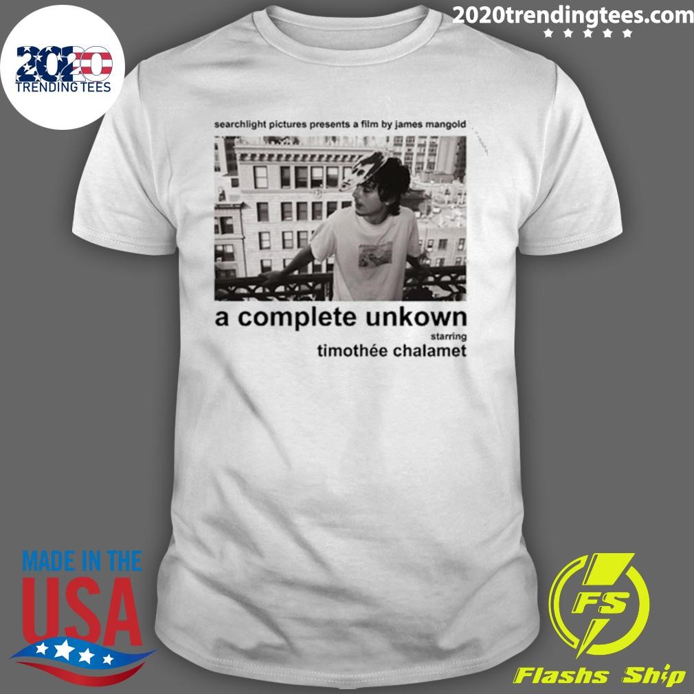 Original A Complete Unknown Starring Timothée Chalamet T-shirt