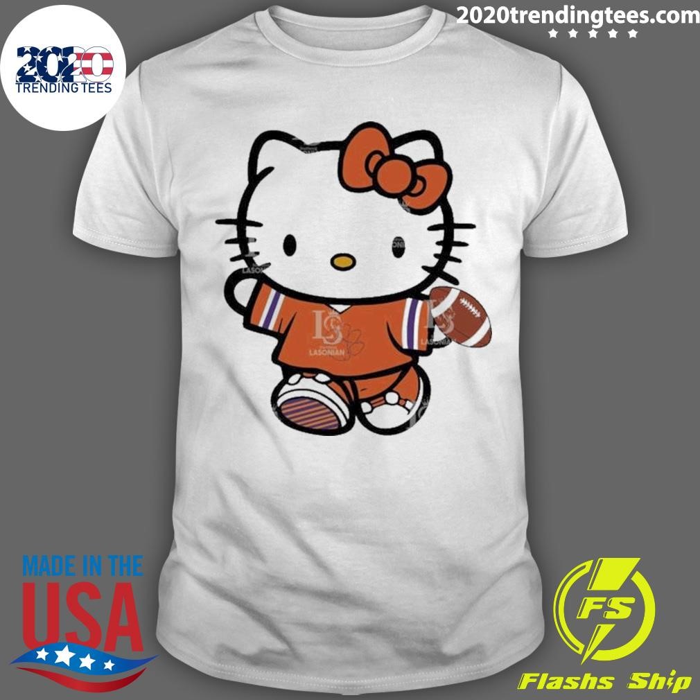 Original Clemson Tigers Hello Kitty Cute Celebrating T-Shirt