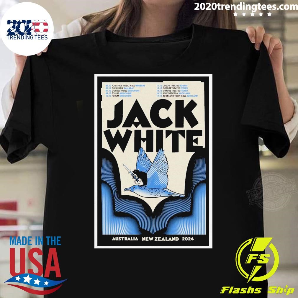 Original Jack White Australia & New Zealand 2024 Tour T-shirt