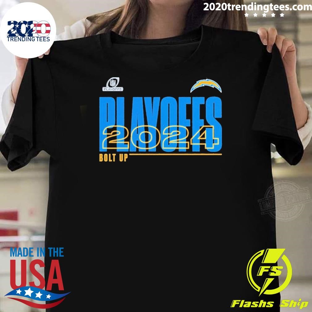 Original Los Angeles Chargers 2024 Nfl Playoffs Bolt Up T-shirt