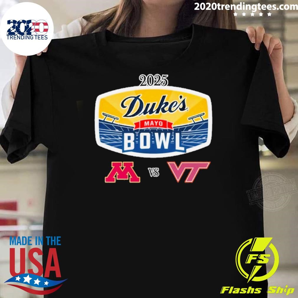 Original Minnesota vs. Virginia Tech 2025 Duke’s Mayo Bowl T-shirt