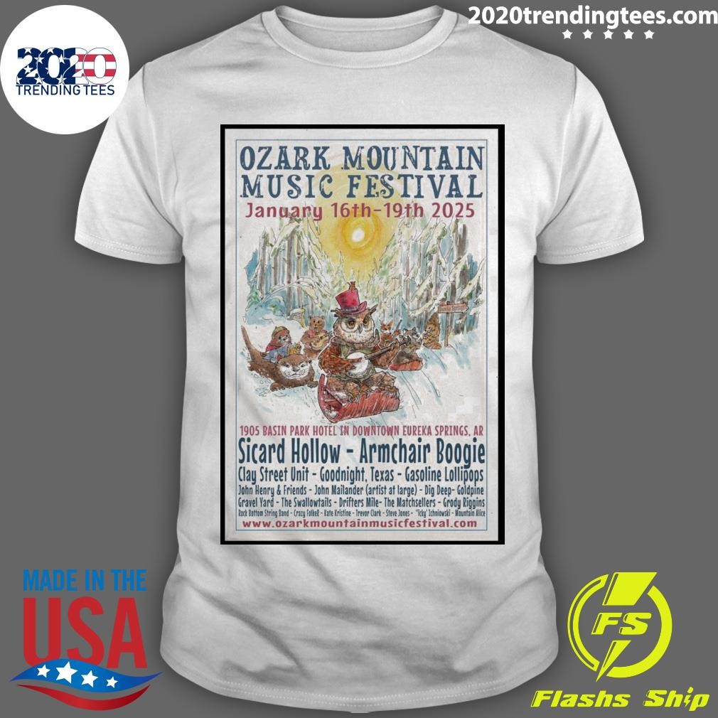 Original Ozark Moutain Music Festival Jan 16-19 2025 Eureka Springs AR T-shirt