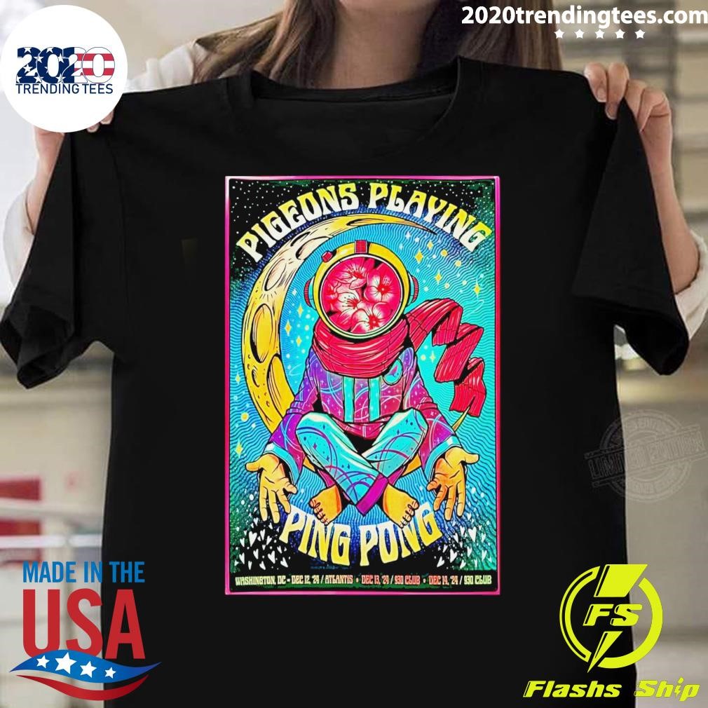 Original Pigeons Playing Ping Pong Show Washington DC Dec 12-14 2024 T-shirt