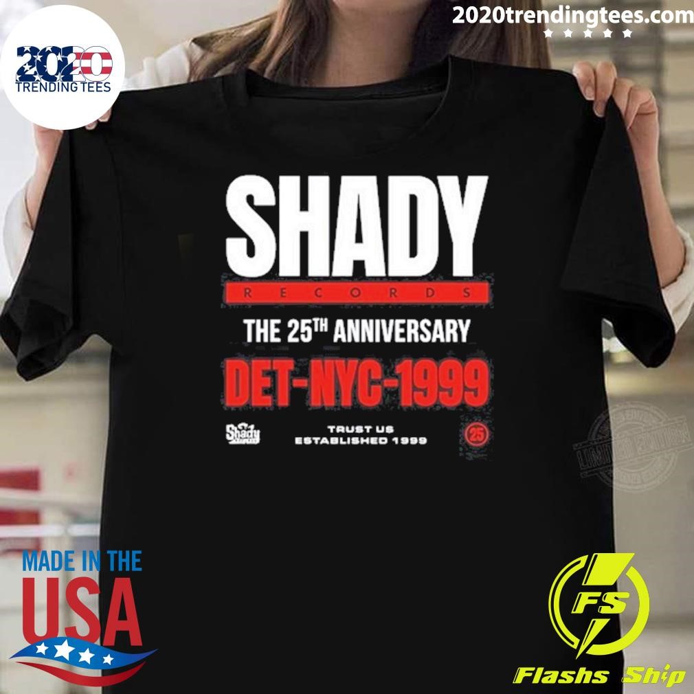 Original Shady Records The 25Th Anniversary Det Nyc 1999 T-shirt