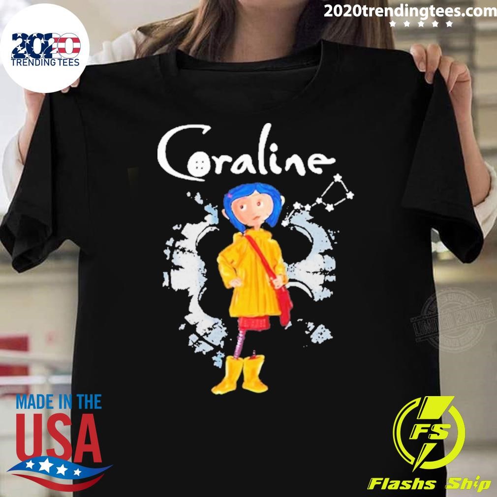 Original Spooky Movie Halloween Coraline Doll T-shirt