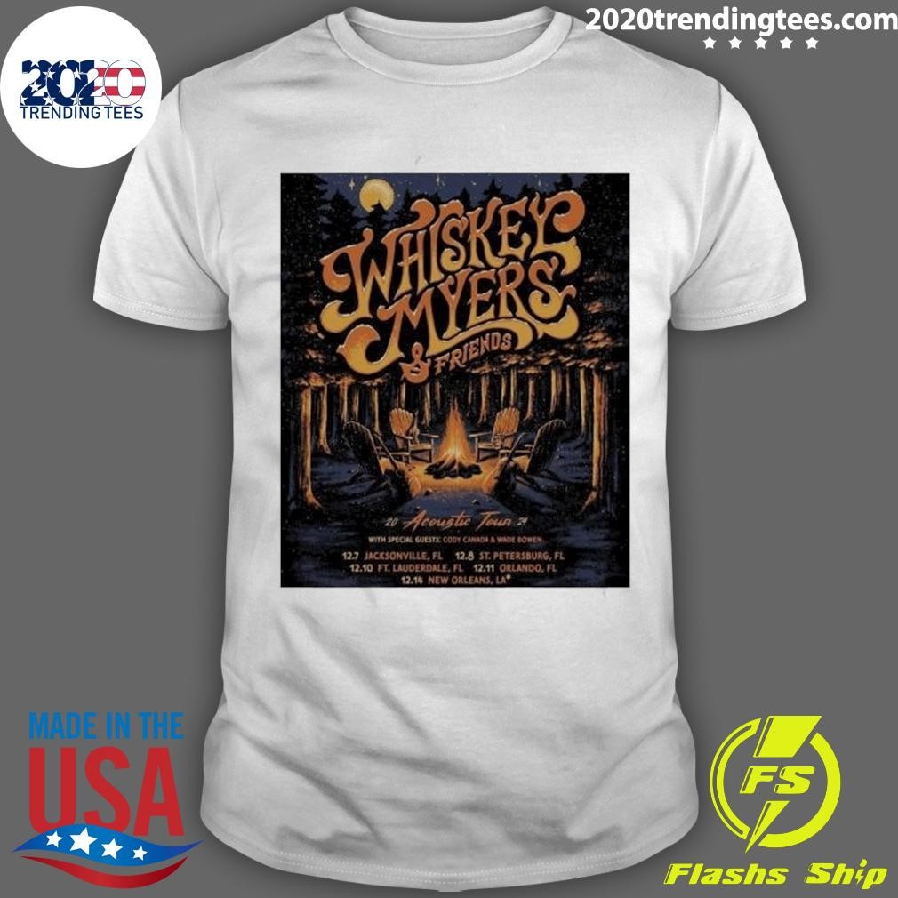 Original Whiskey Myers & Friends 2024 Acoustic Tour 12.14 New Orleans, LA T-shirt