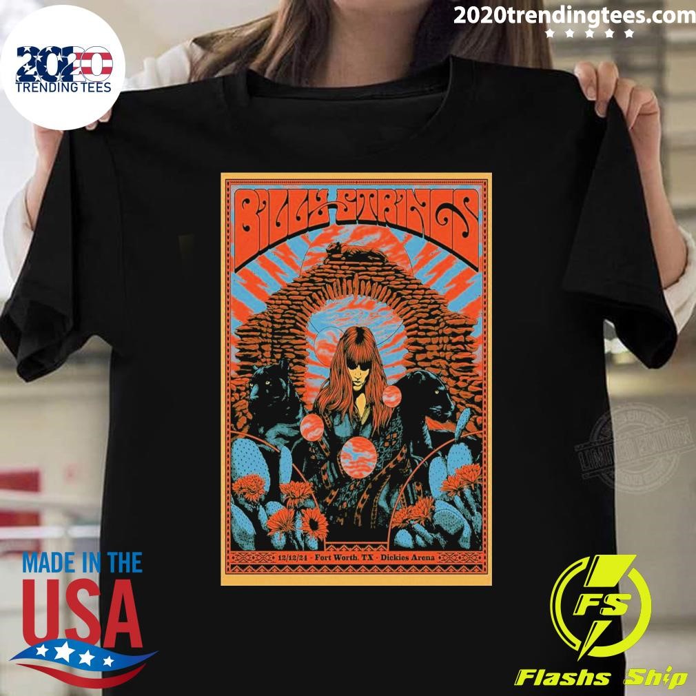 Premium Billy Strings Dec 12 2024 Dickies Arena in Fort Worth TX T-shirt