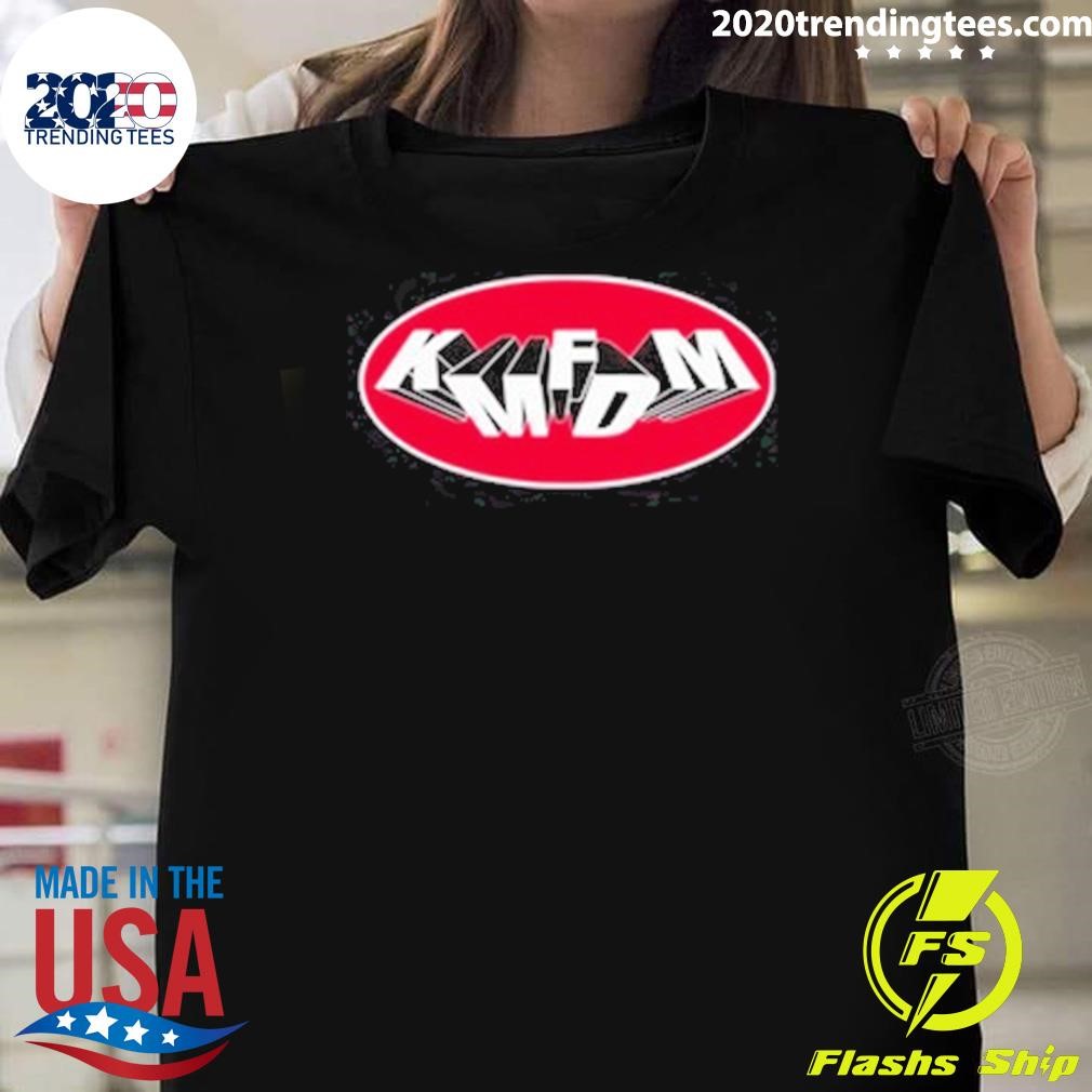 Premium Kmfdm Oval Tumbling Logo T-shirt