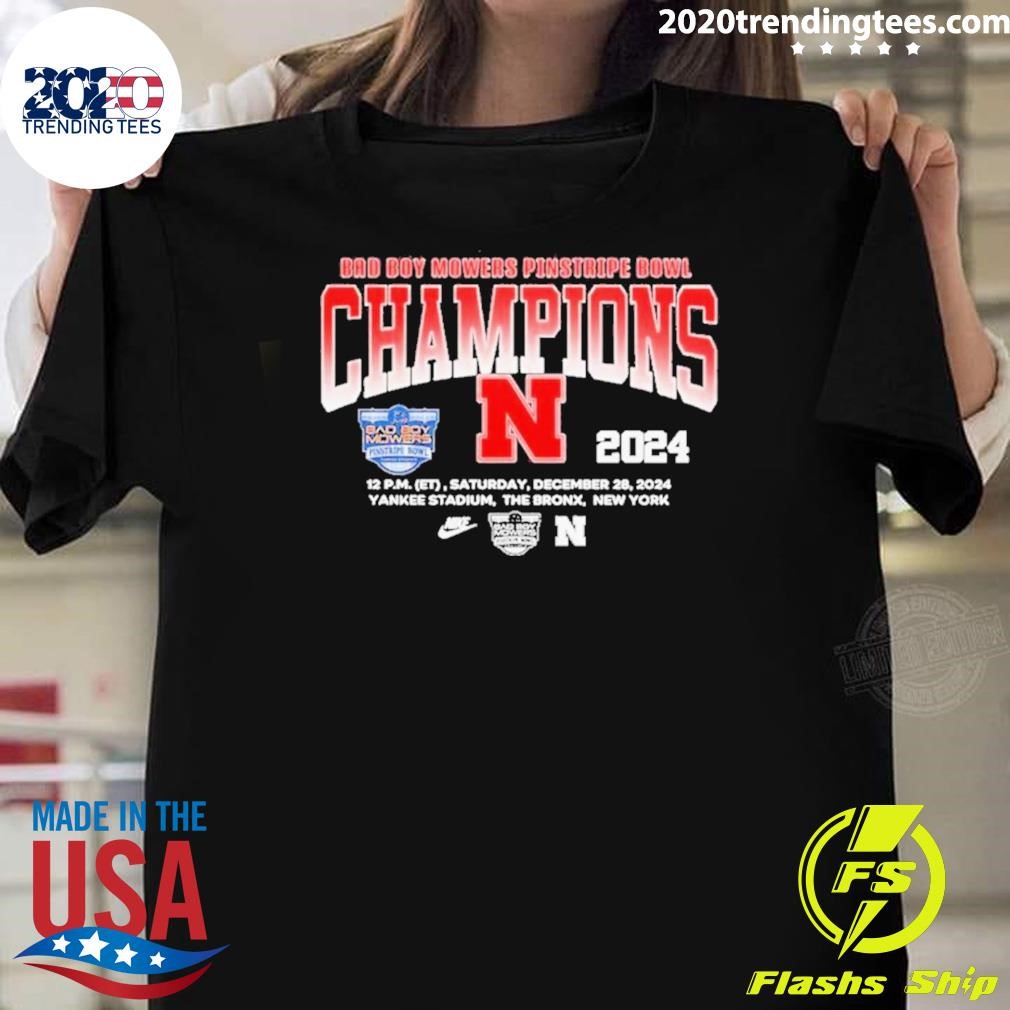 Premium Nebraska Cornhuskers Bowl Champion 2024 T-shirt